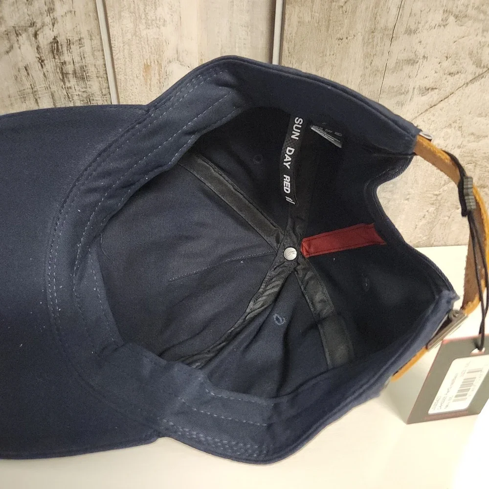 NWT Sun Day Red Tiger Woods Navy Blue XXL Hat Cap Pref SnapBack Golf Adjustable
